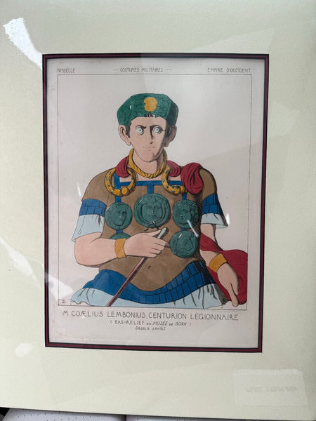 Raphael Jacquemin (French, 1821-1881) Hand Tinted Etching (custom 16"x20" matte board on foam sealed in plastic)