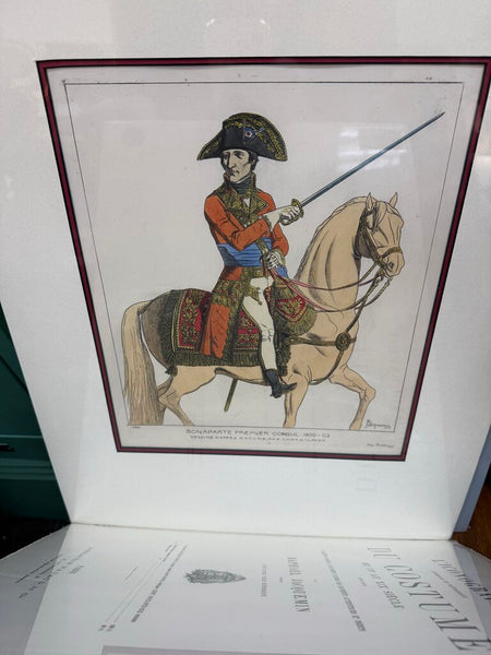 Raphael Jacquemin (French, 1821-1881) Hand Tinted Etching (custom 16"x20" matte board on foam sealed in plastic)