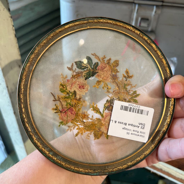 |D| Antique Brass & Lace Trinket Dish