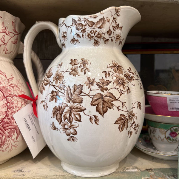 |L| Antique Clementson English Chester Pitcher