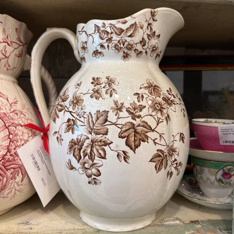 |L| Antique Clementson English Chester Pitcher