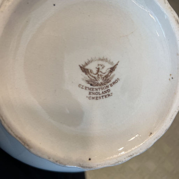 |L| Antique Clementson English Chester Pitcher