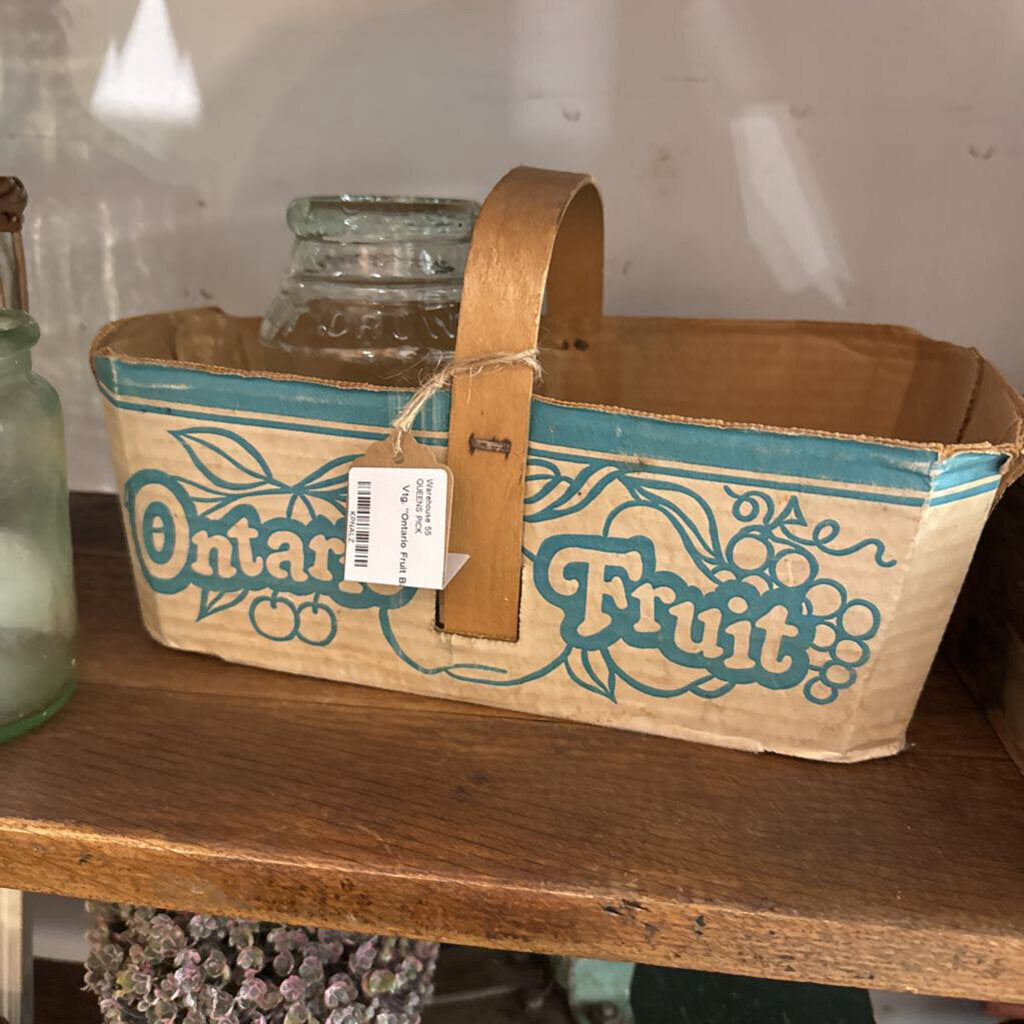 Vtg. "Ontario Fruit Basket"