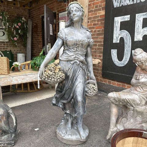 Tall concrete lady 60"H x 25"w IN STORE PICKUP ONLY!