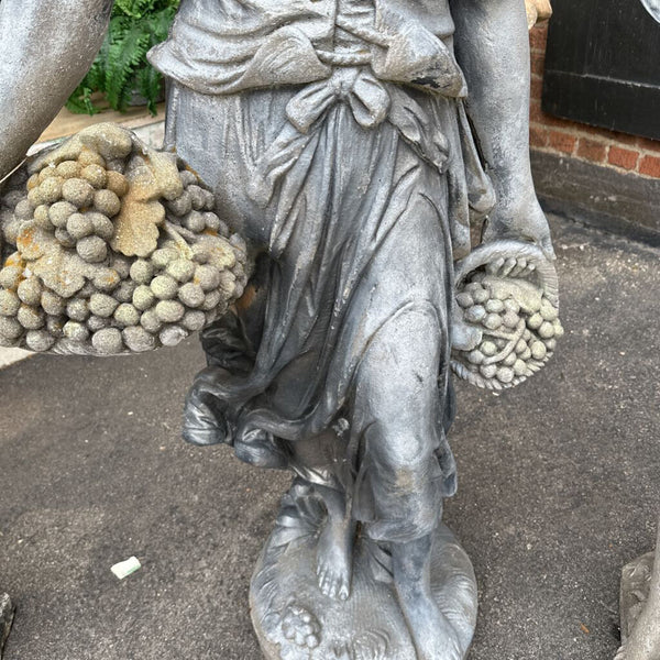 Tall concrete lady 60"H x 25"w IN STORE PICKUP ONLY!