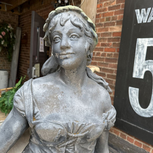 Tall concrete lady 60"H x 25"w IN STORE PICKUP ONLY!