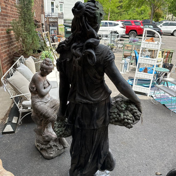 Tall concrete lady 60"H x 25"w IN STORE PICKUP ONLY!