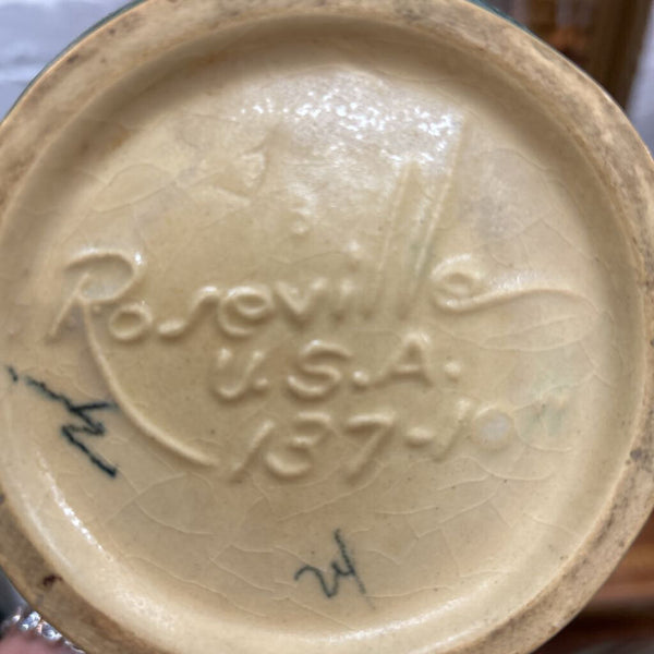 Roseville Pottery Zephyr Lily Vase Blue/Green