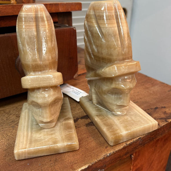 Marble/Onyx "Chief" Bookends