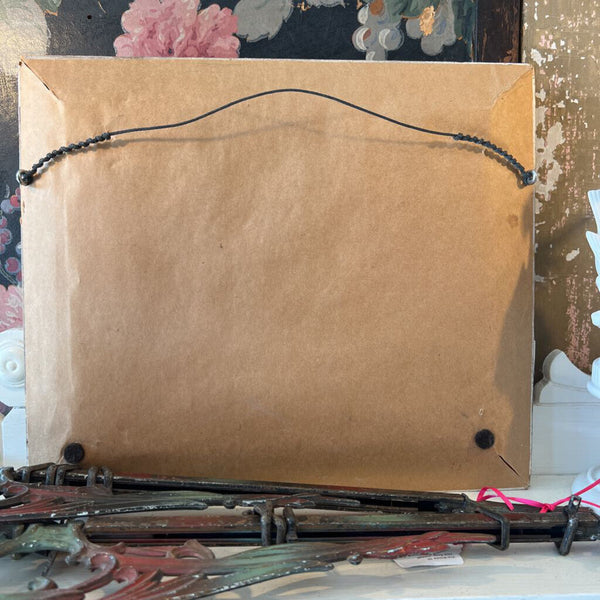 Vintage God Bless Our Home Embroidery 14x12