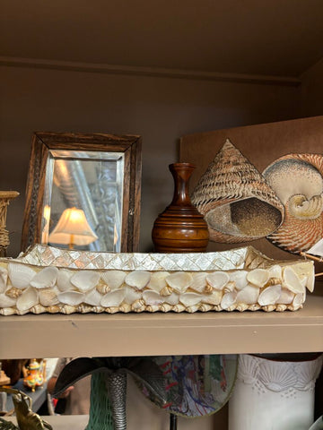 Capiz Shell Tray 9in