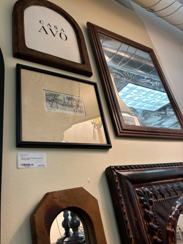 James Swann Etching "Summer" Chicago 10in