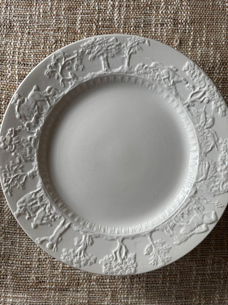 Set of 7 TG Green Hunt Club Ironstone Plates 8.5