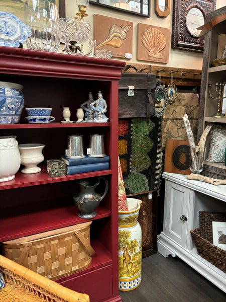 Red Stanley Furniture Bookcase 58x28x18 In Store Pick Up