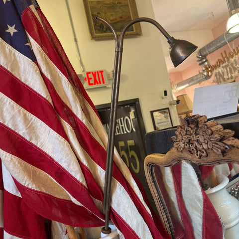 Brass and Wood Candle Snuffer