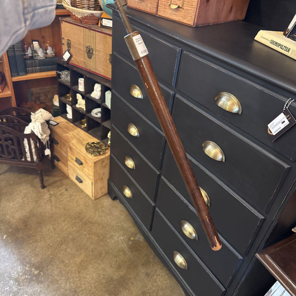 Brass and Wood Candle Snuffer