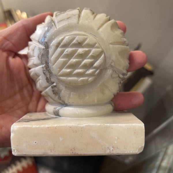 Antique alabaster, bookend