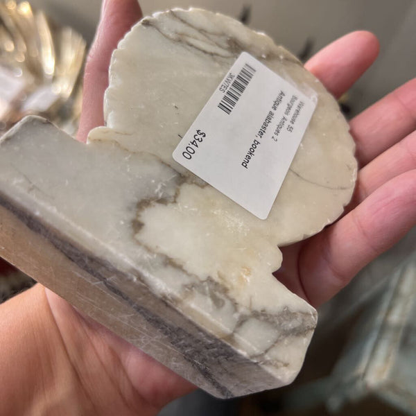 Antique alabaster, bookend