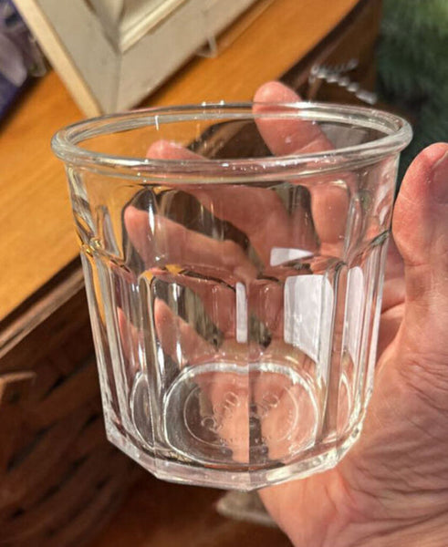 VINTAGE LUMINARC (FRANCE) 500 10-PANEL GLASS - 14 OZ