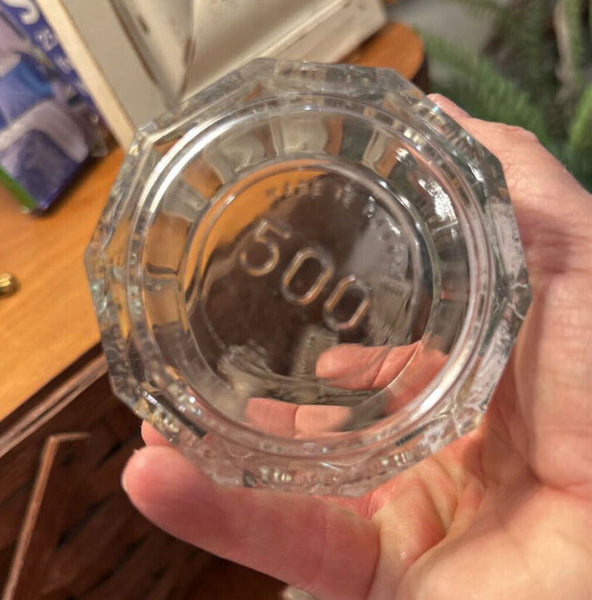 VINTAGE LUMINARC (FRANCE) 500 10-PANEL GLASS - 14 OZ