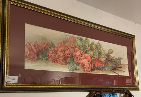 Vintage American Beauty Roses yard long Paul de Longore