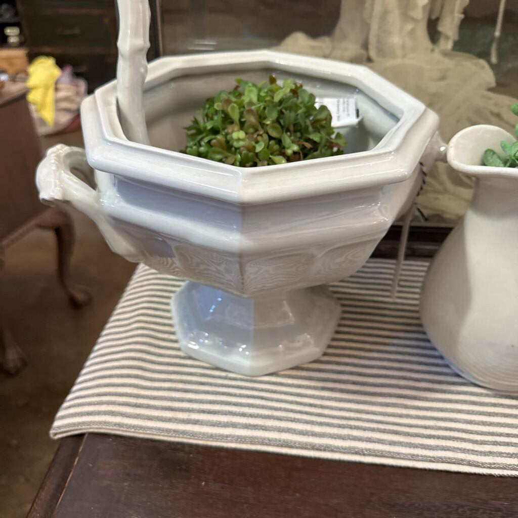 Red Cliff Grapevine Ironstone Tureen with Ladel