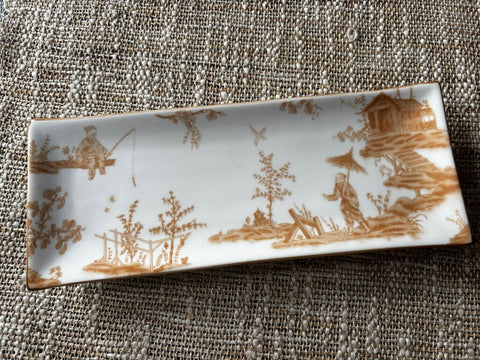 Tan Ceramic Asian Tray Nieman Marcus