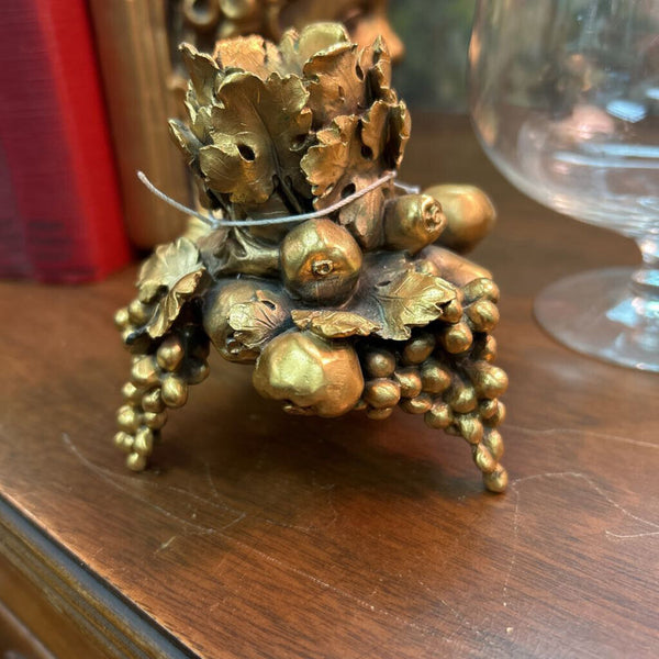 MMA Metropolitan Museum of Arts Gilt Candlestick Holder 3.5 x 3.5 Heavy