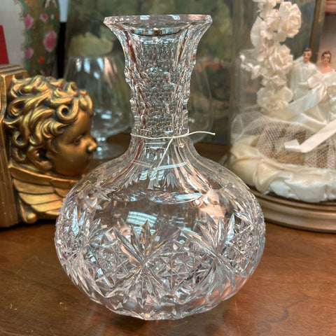 Antique Hawkes Signed Brilliant Cut Decanter 8"