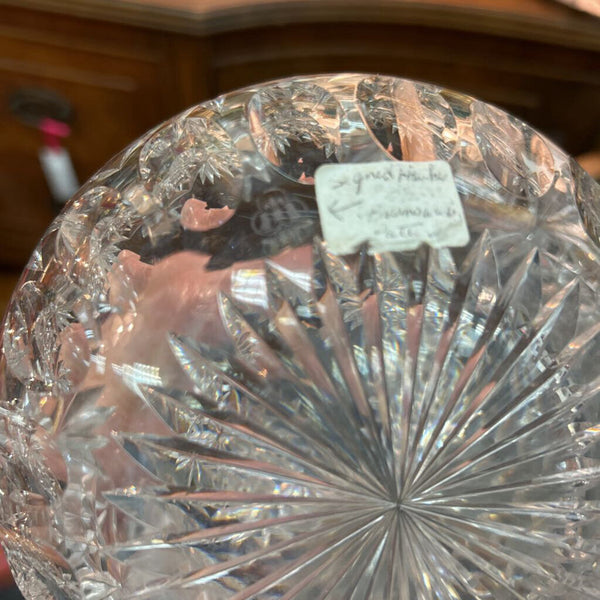 Antique Hawkes Signed Brilliant Cut Decanter 8"