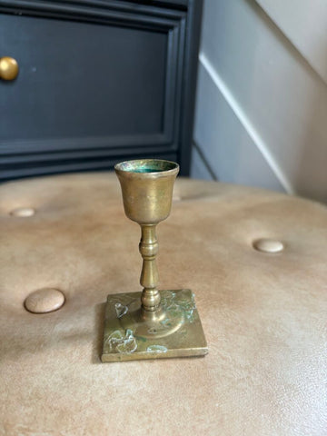 Brass Candle Holder 3in