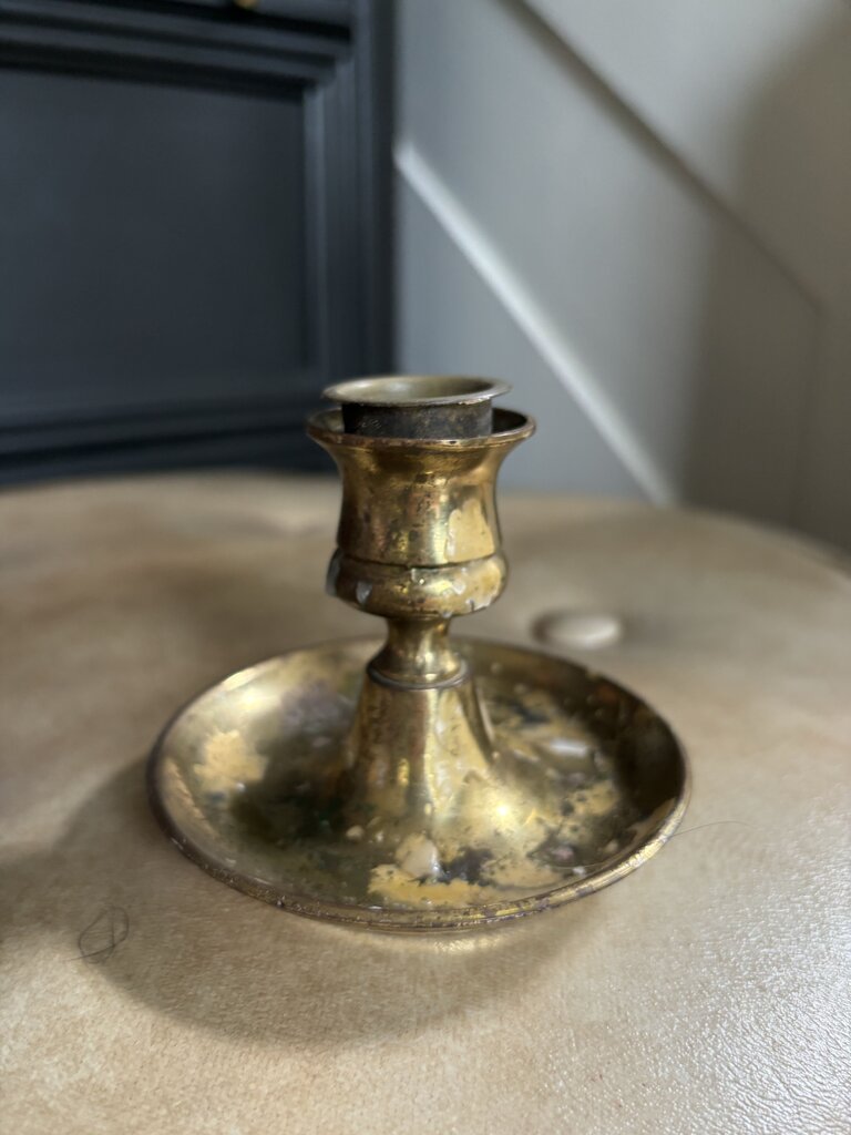 Brass Candleholder 3in England