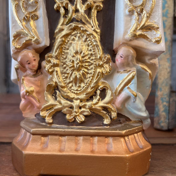 Our Lady of Mt Carmel Chalkware 18"