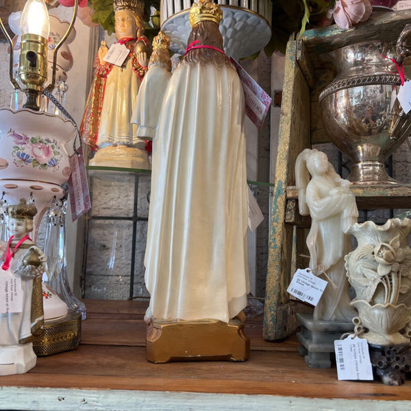 Our Lady of Mt Carmel Chalkware 18"