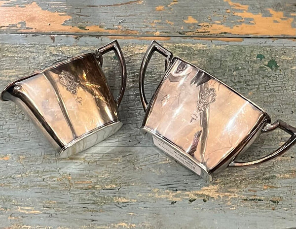Silver Plate Cream & Sugar