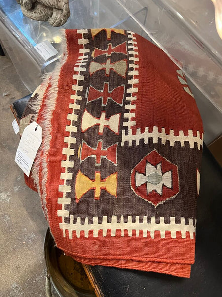 Antique Turkish Flat Weave Hand Made Rug 44"x59"