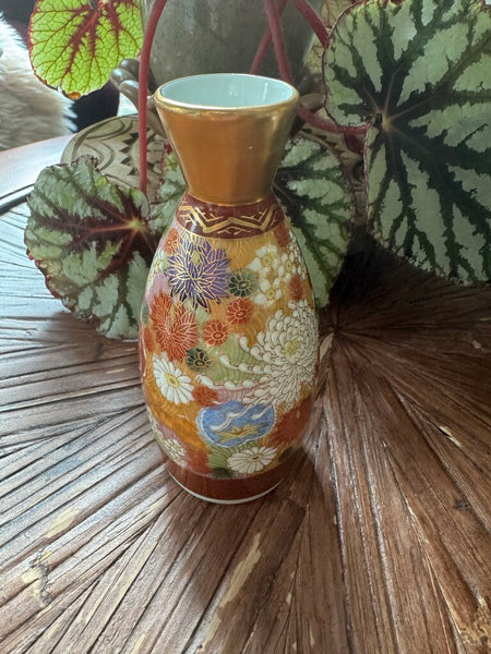Japanese Sake/Floral Small Vase