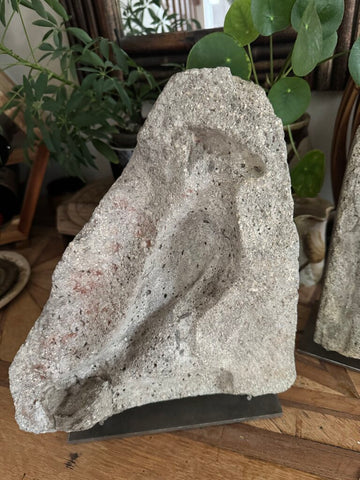 Bird imprint Art sculpture tall