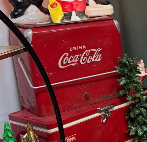 Vintage Red Coca Cola Cooler (As Found) W1383