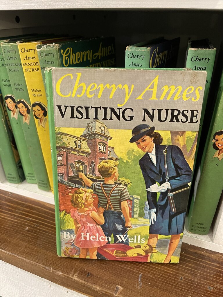 Jens Fresh Vintage ~ vintage cherry Ames visiting nurse book