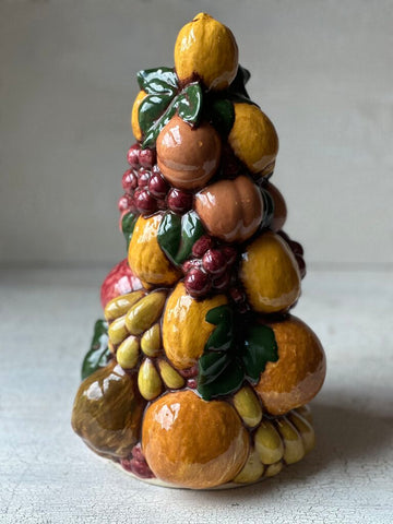 VINTAGE 1978 HAND PAINTED CERAMIC FRUIT 13" x 8" IN STORE PICKUP