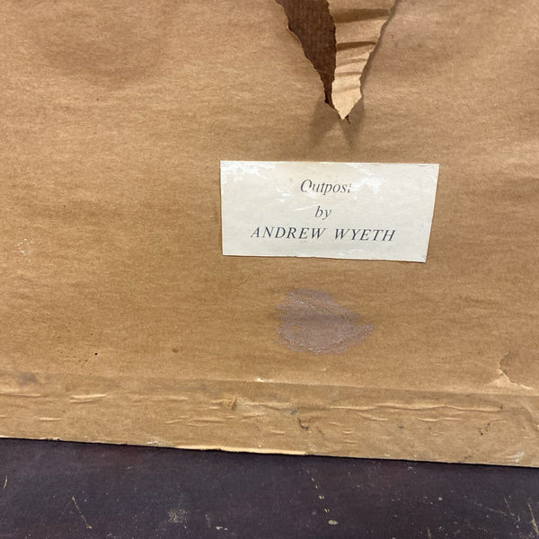 Framed Andrew Wyeth print Outpost 27x27