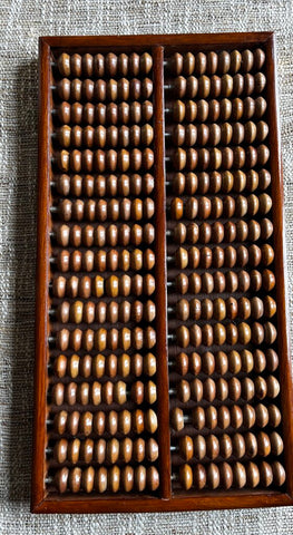 Vtg Large Wood Abacus