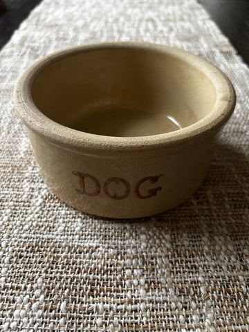 Small Roseville Pottery Dog Bowl