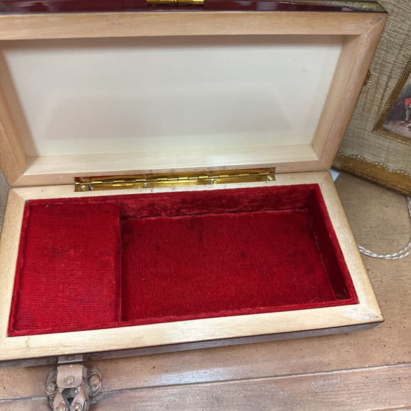 Vint Reuge Trinket Box " As Is" 9x4.5"