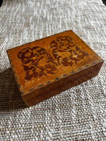 Antique Wood Card Box