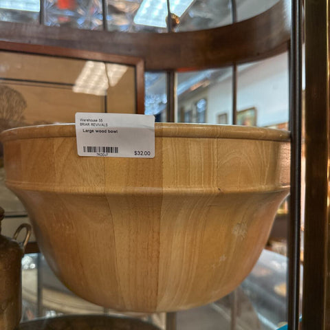 Large wood bowl