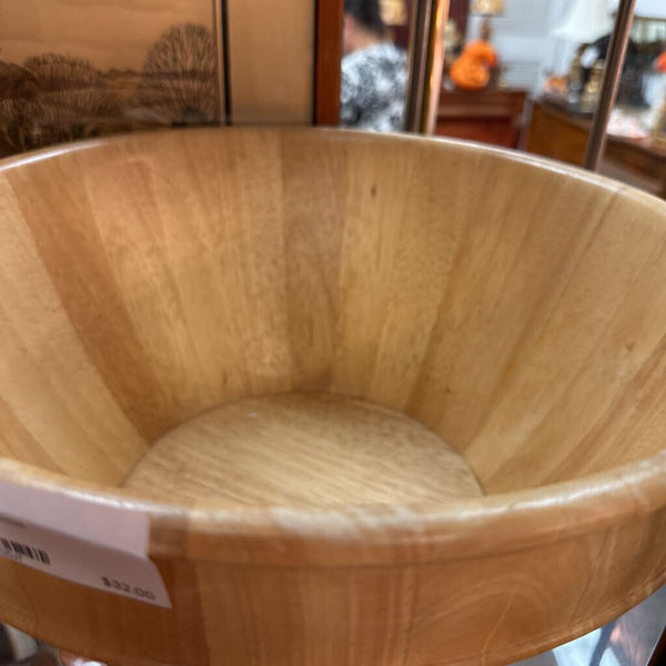 Large wood bowl