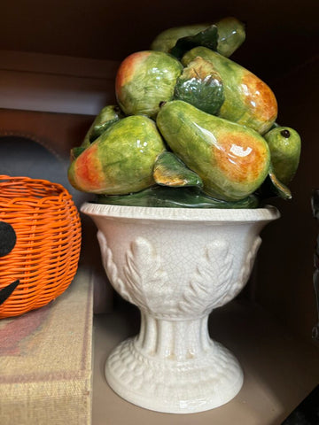 Vintage Pear Ceramic Topiary