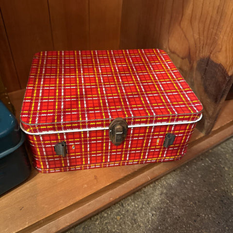 Plaid Lunchbox as found